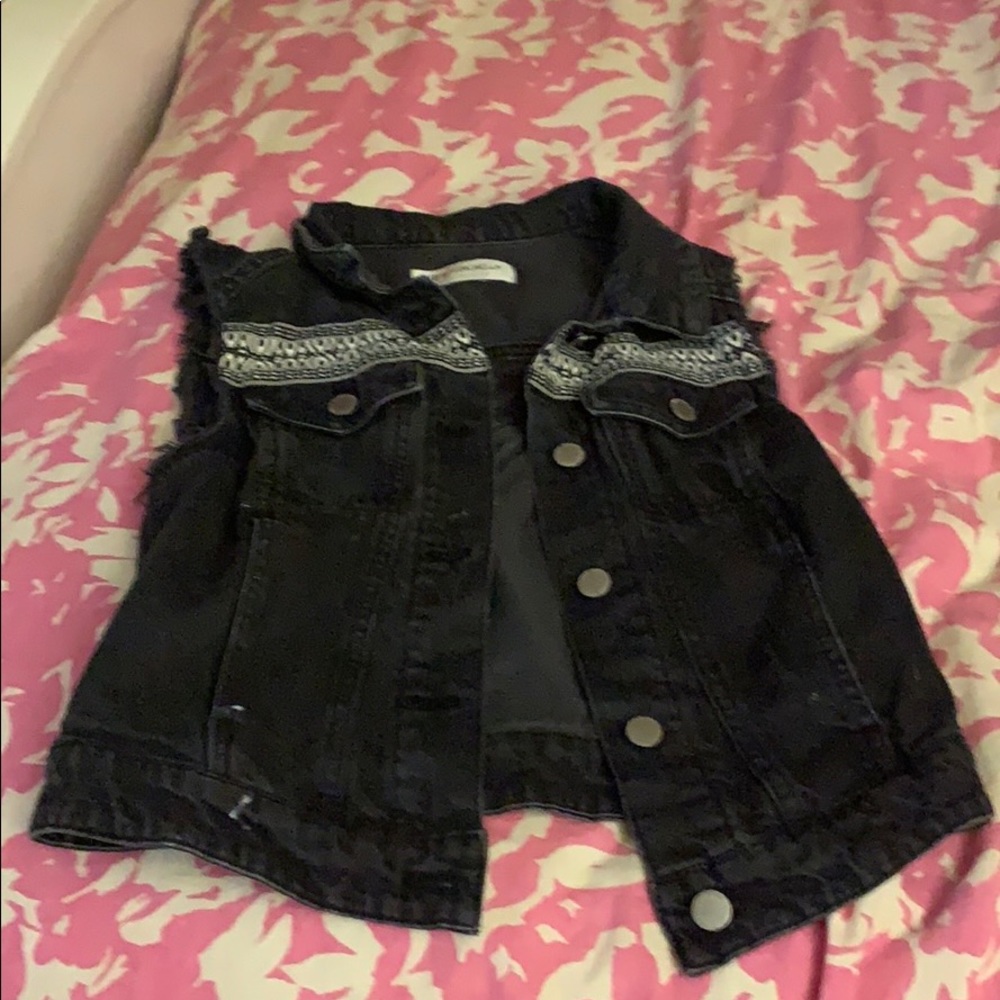 Black jean jacket